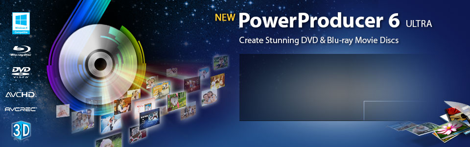 PowerProducer Disc authoring for Blu ray and DVD CyberLink